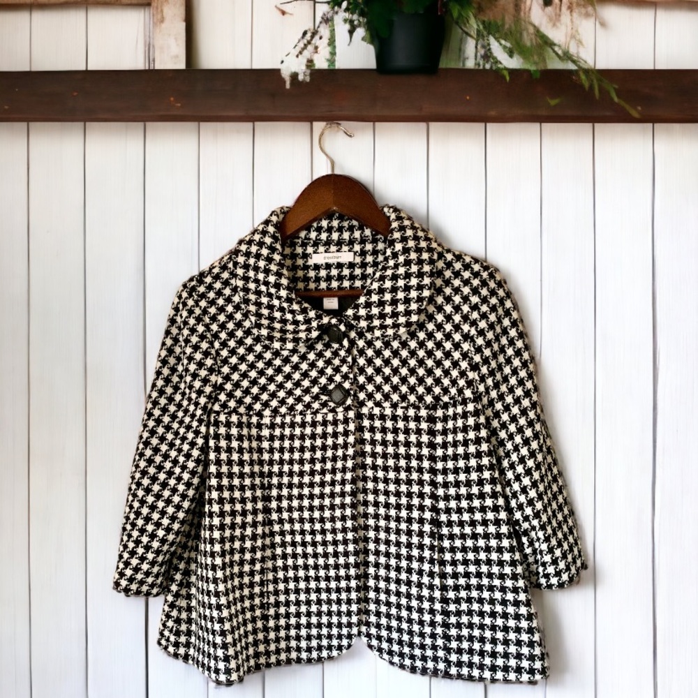 Dressbarn Houndstooth Jacket Size Large - Picture 4 of 12